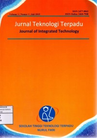 Jurnal teknologi terpadu : journal of integrated technology (Jurnal vol. 2, no. 2, tahun 2016)