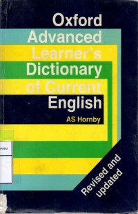 Oxford advanced learner's dictionary of current english