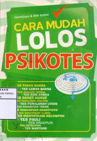 Cara mudah lolos psikotes