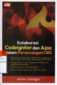 Kolaborasi codeigniter dan ajax dalam perancangan CMS