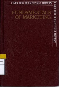 Image of Grolier business library: Fundamentals of marketing