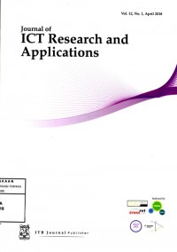 Journal of ICT Research and Applications (Jurnal vol. 12, no. 1, tahun 2018)