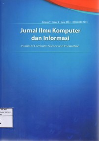 Jurnal ilmu komputer dan informasi : journal of computer science and information (Jurnal vol. 6, no. 1, tahun 2013)