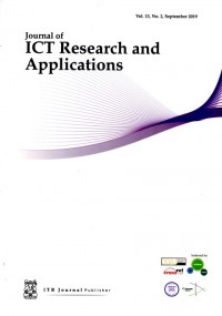 Journal of ICT Research and Applications (Jurnal vol. 13, no. 2, tahun 2019)