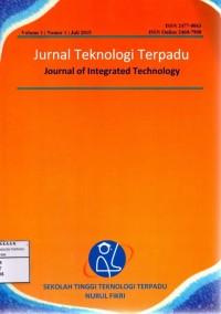 Jurnal teknologi terpadu : journal of integrated technology (Jurnal vol. 1, no. 1, tahun 2015)