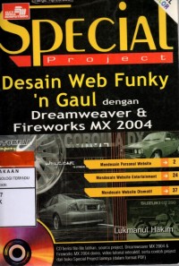 Image of Special project : desain web funky 'n gaul dengan dreamweaver dan fireworks mx 2004