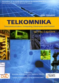 Telkomnika : telecomunication, computing, electronics and control (Jurnal vol. 16, no. 2, tahun 2018)