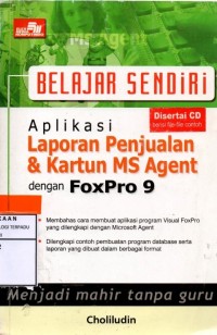 Belajar sendiri aplikasi laporan penjualan dan kartun MS Agent dengan fox pro 9