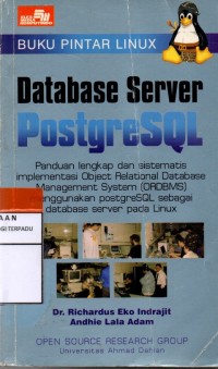 Buku pintar linux : database server postressql