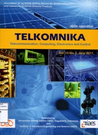 Telkomnika : telecomunication, computing, electronics and control (Jurnal vol. 15, no. 2, tahun 2017)