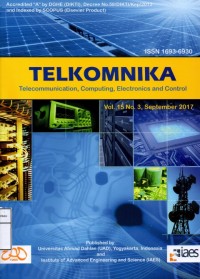 Telkomnika : telecomunication, computing, electronics and control (Jurnal vol. 15, no. 3, tahun 2017)