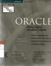 Image of Oracle power objects developer's guide