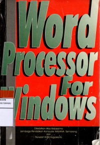 Word processor for windows